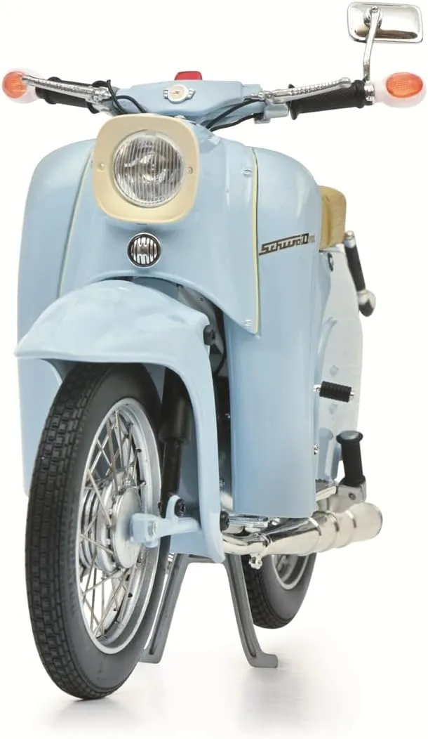 FloZ for Schuco for Simson for KR51/1 Motorcycle Blue 1:10 Truck Pre-Built Model