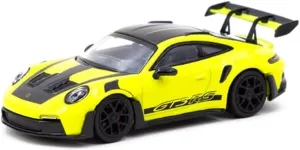 FloZ for Tarmac Works x MINICHAMPS for Porsche for 911 for GT3 for RS Green Limited Edition 1:64 Car Pre-Built Model