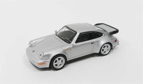 FloZ for Schuco for Porsche for 911 (for 964) for Turbo 3.6 Silver 1:64 Car Pre-Built Model