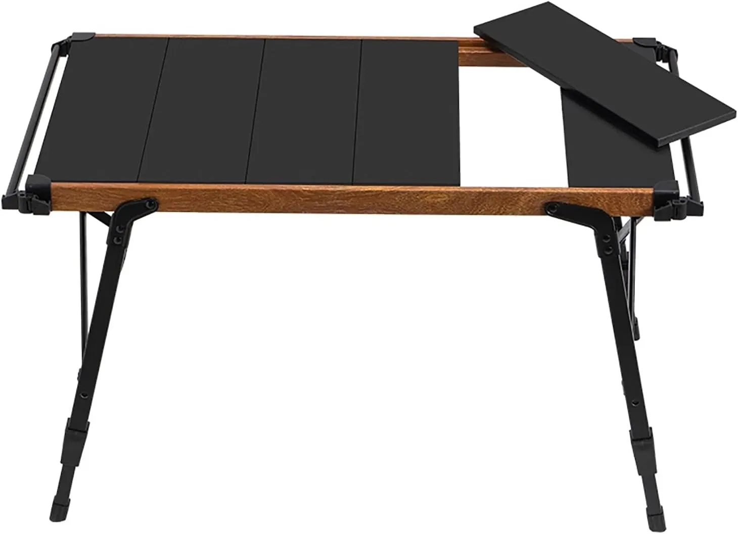 Folding Camping Table with Stove Portable Folding Kitchen Table Aluminum Cook Station with Carrying Bag Quick Set-up for Picnics, BBQ, RV Traveling(A)