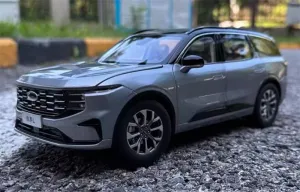 for Ford for Edge L SUV 2023 Sky Gray 1:18 Car Pre-Built Model