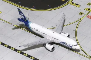 for GeminiJets for Alaska for Airbus A320-200 N625VA 1/400 DIECAST Aircraft Pre-builded Model