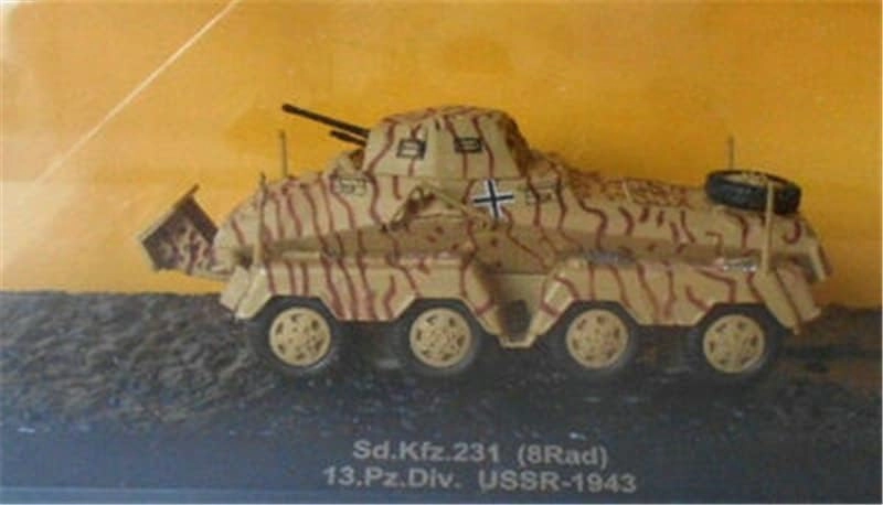 for IXO WWII German sd.kfz.231 ?8Rad?13.Pz.Div. USSR-1943 1/72 DIECAST Tank Pre-Built Model