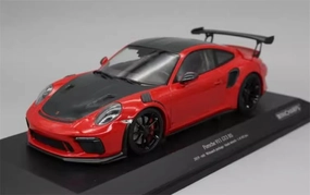 for MINICHAMPS for Porsche for 911 for GT3 for RS 2019 Red 1:18 Car Pre-Built Model