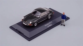 for Schuco for Porsche for 911 S for Lemans with Figure Car Set Grey 1:43 Car Pre-Built Model