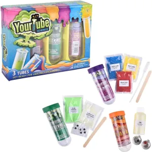 Forest & Twelfth Tube Science Wonder Kit – 3 Random Tube Experiments Kits, Includes Glowing Slime, Magic Sand, Motion Lava Tubes, Great Gift Ideas for 8  Year Olds, Includes Instructions