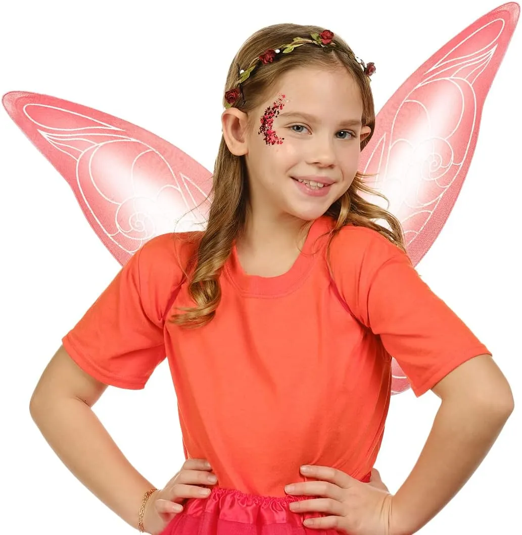 Funcredible Fairy Wings, Crown and Glitter - Fairy Costume Accessories - Butterfly Costume - Halloween Costumes for Women