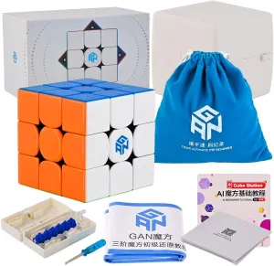 GAN 11M Pro 3x3 Speed Cube by BroMocube Magnetic Puzzle Cubes Gan11M Magic Cube (GAN 11 M Pro Frosted Stickerless(Black))