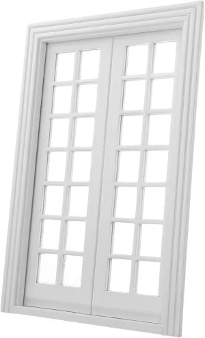 Garneck DIY Miniature Door Set 1:12 Scale Wooden Door Model for Dollhouse Decorations Boys and Girls-Friendly