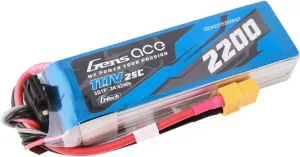 Gens ace G-Tech 2200mAh 11.1V 25C 3S Lipo Battery with XT60 Plug