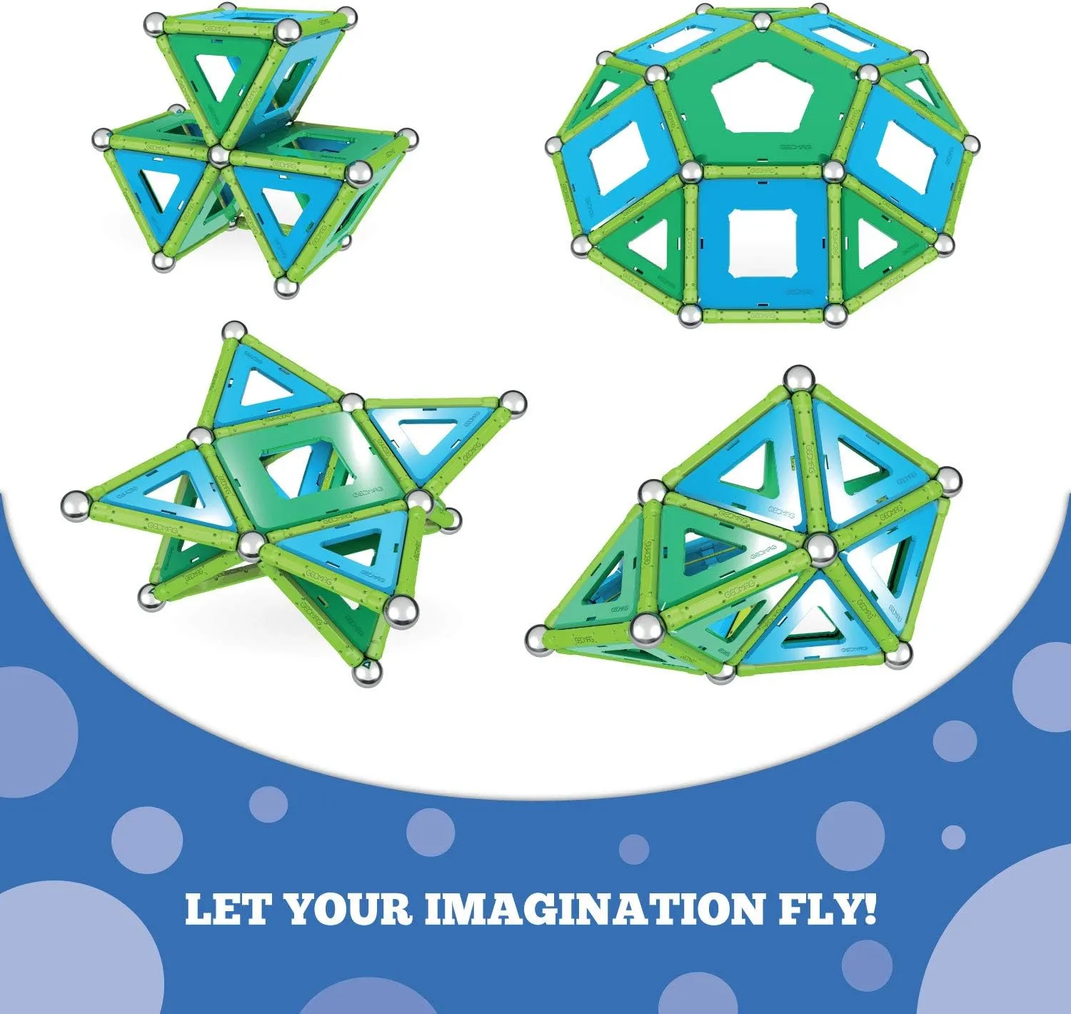 GEOMAG Magnetic Toys | Magnets for Kids | STEM-endorsed Educational Building Set for Creativity & Learning Fun | Swiss-made | Age 5  PANELS 83-piece