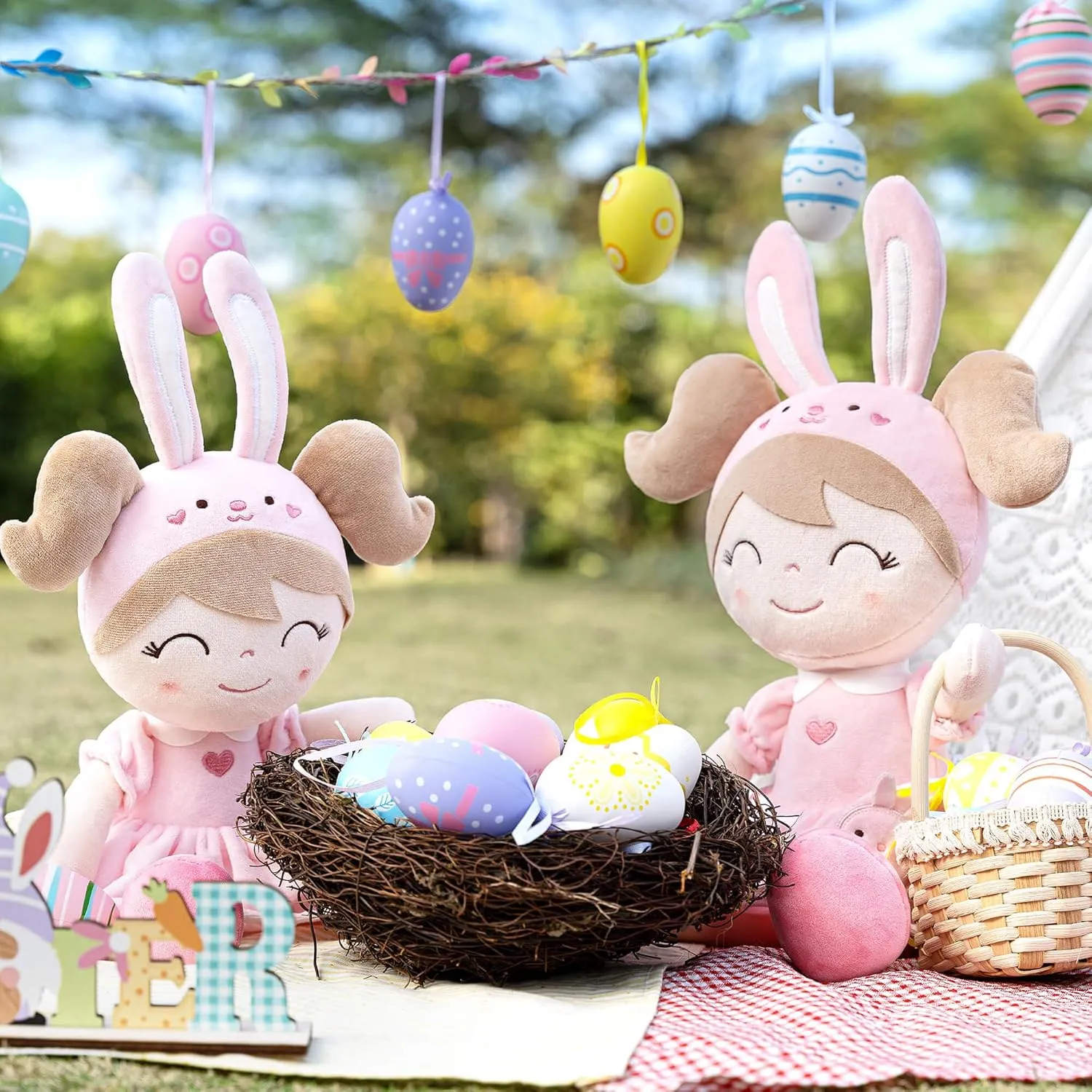 Gloveleya Baby Doll Girl Gifts Soft Plush Bunny Dolls 12" with Gift Box
