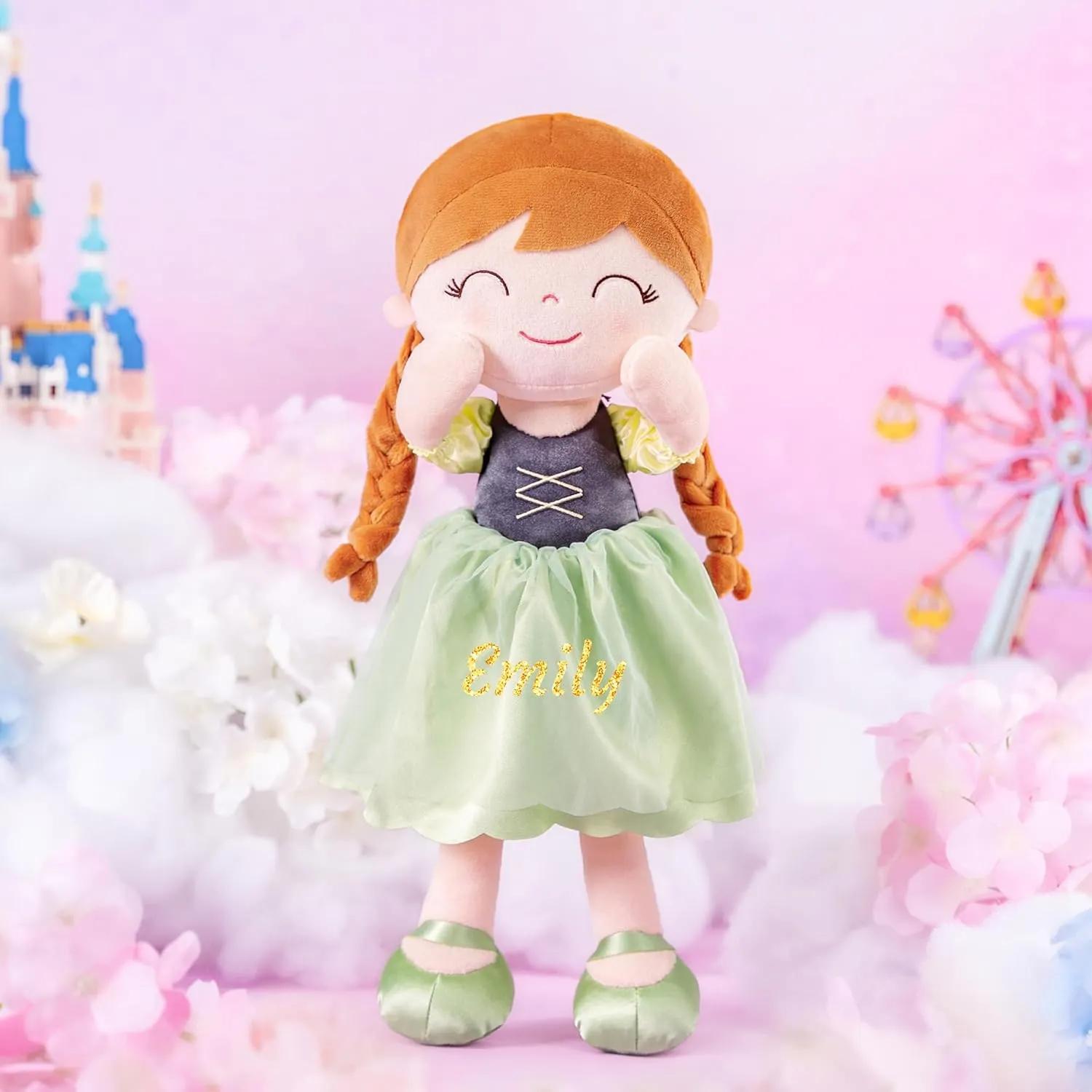 Gloveleya Personalized Doll Baby Doll Girl Gifts Dolls Plush Toy Manor Princess Elina 16"