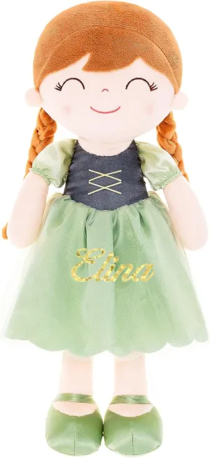 Gloveleya Personalized Doll Baby Doll Girl Gifts Dolls Plush Toy Manor Princess Elina 16"