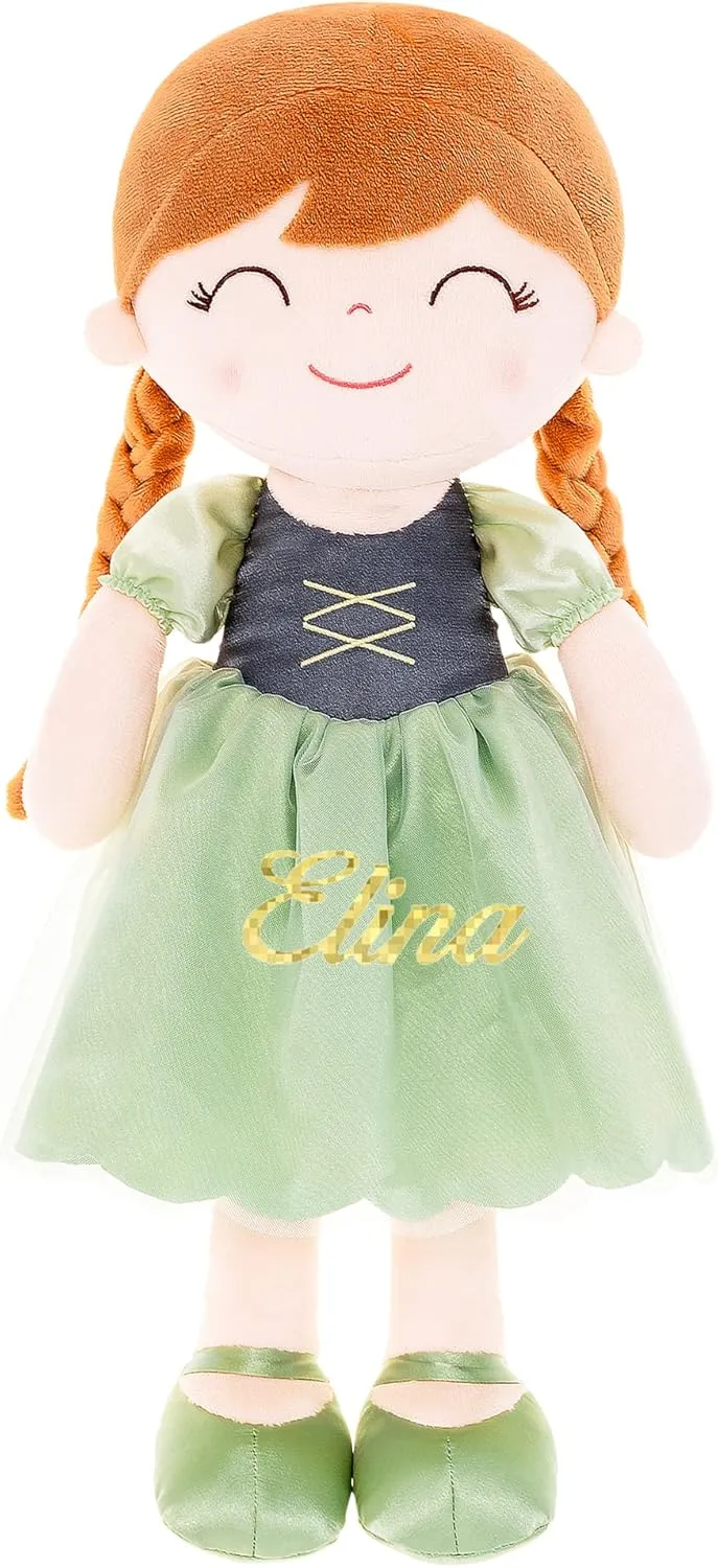Gloveleya Personalized Doll Baby Doll Girl Gifts Dolls Plush Toy Manor Princess Elina 16"