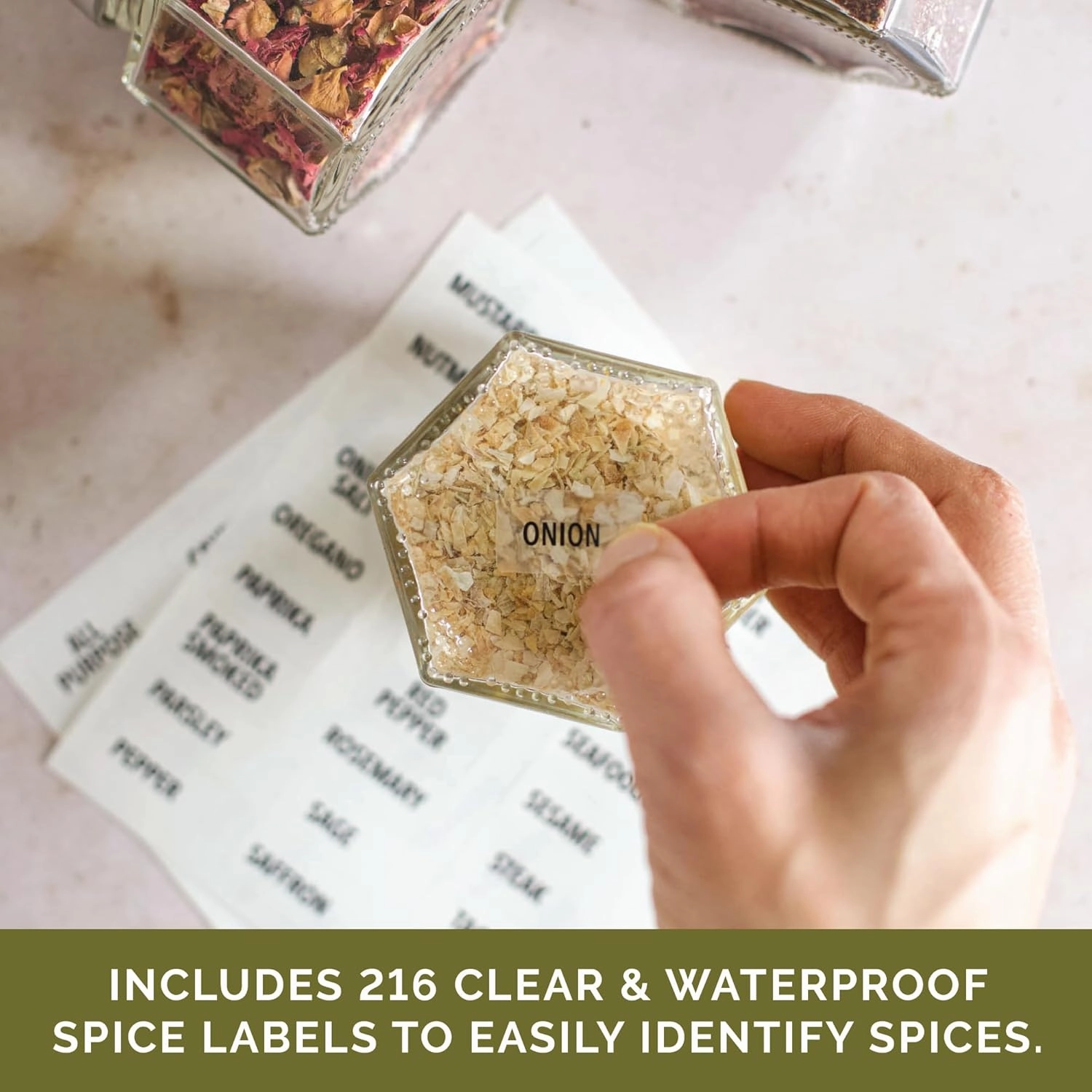 Gneiss Spice Magnetic Jars – Set of 24 Large Empty Glass Spice Jars (4 oz) with Magnetic Lids & Labels | Fridge-Mount Hanging Spice Rack | Refillable Kitchen Organizer