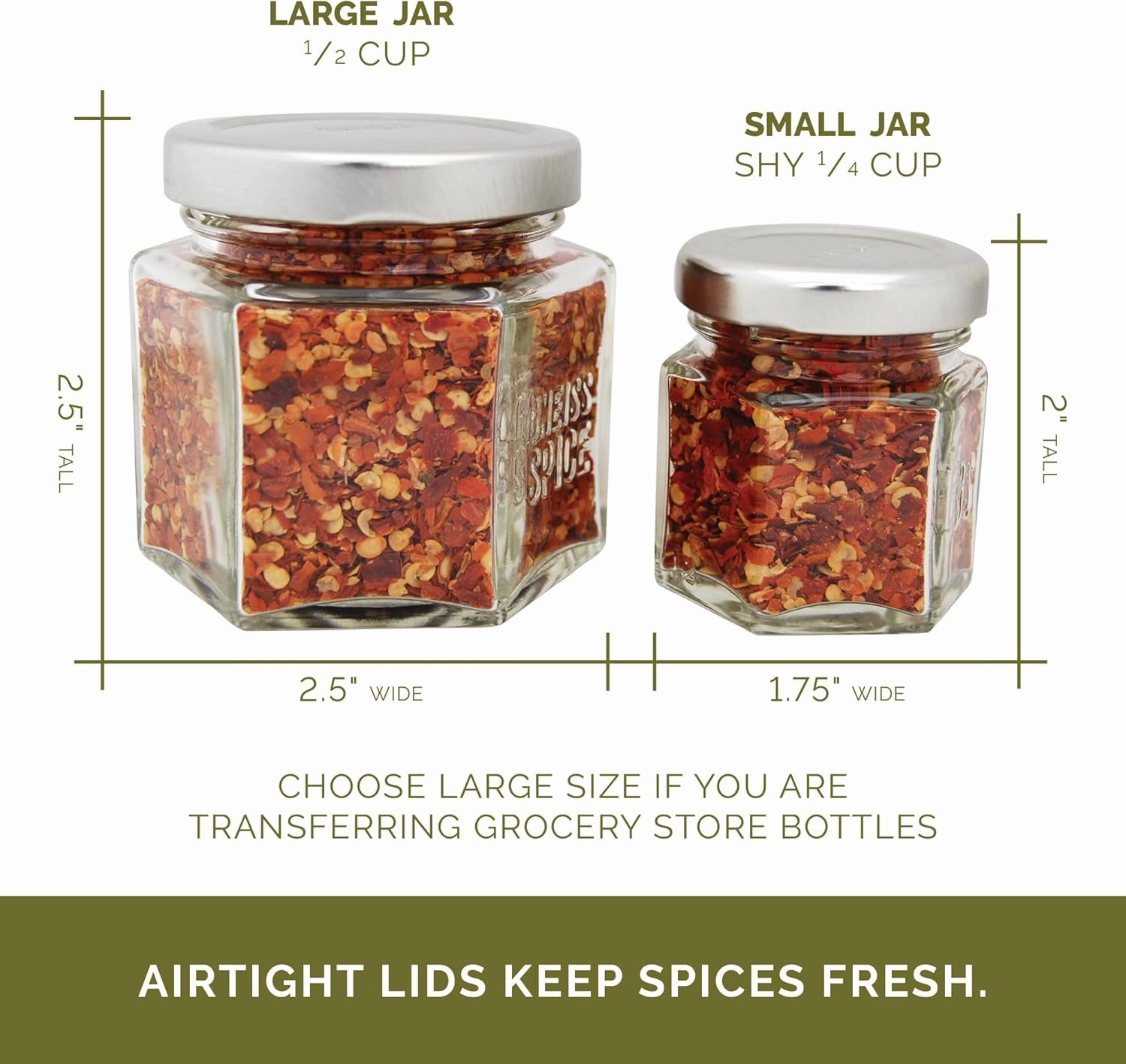 Gneiss Spice Magnetic Jars – Set of 24 Large Empty Glass Spice Jars (4 oz) with Magnetic Lids & Labels | Fridge-Mount Hanging Spice Rack | Refillable Kitchen Organizer