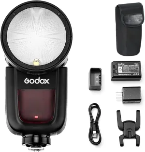 Godox V1-C Flash Speedlite for Canon, 76Ws 2.4G X Wireless TTL 1/8000 HSS Speedlight, 1.5s Recycle, 480 Full Power Flashes with Rechargeable Battery