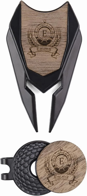 Golf Divot Tool Set for Golfers with Magnetic Ball Marker & Hat Clips - Club Tee - Groove Cleaner - Putting Alignment Green Tool - Designed to Be The Ultimate Tool for The Green
