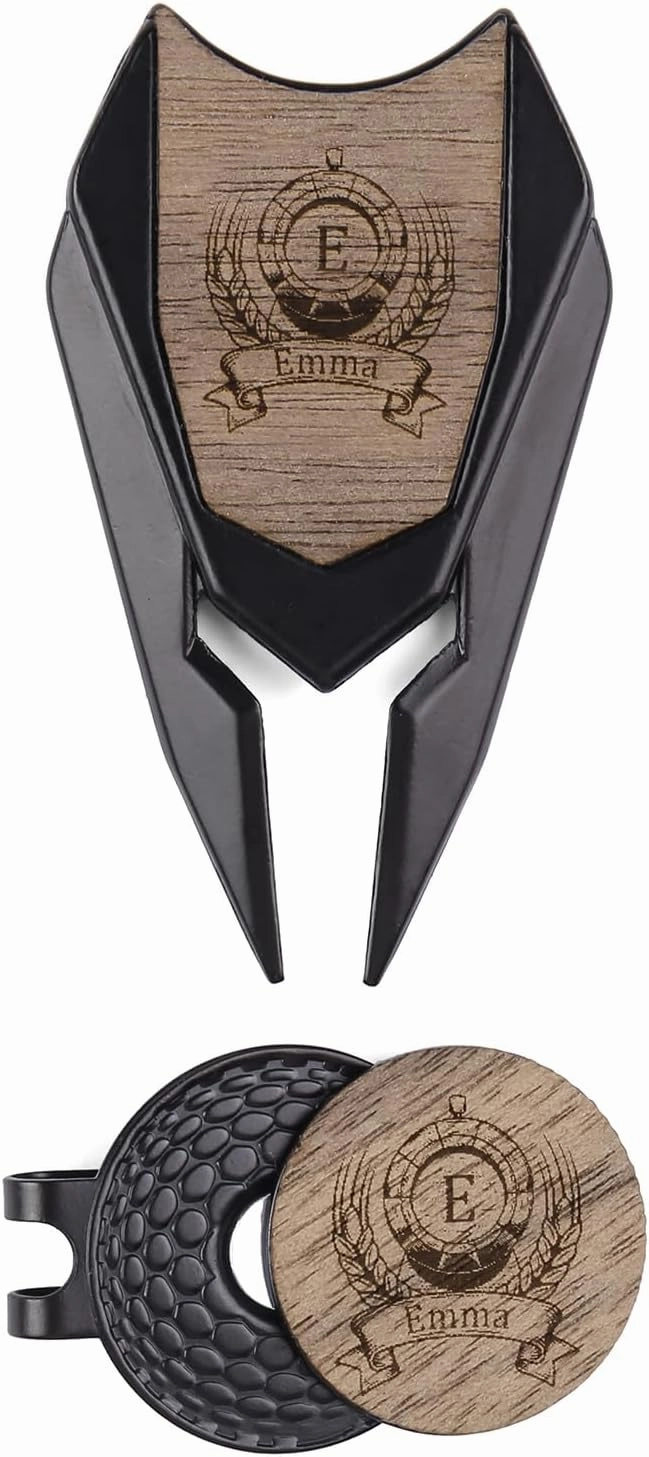 Golf Divot Tool Set for Golfers with Magnetic Ball Marker & Hat Clips - Club Tee - Groove Cleaner - Putting Alignment Green Tool - Designed to Be The Ultimate Tool for The Green