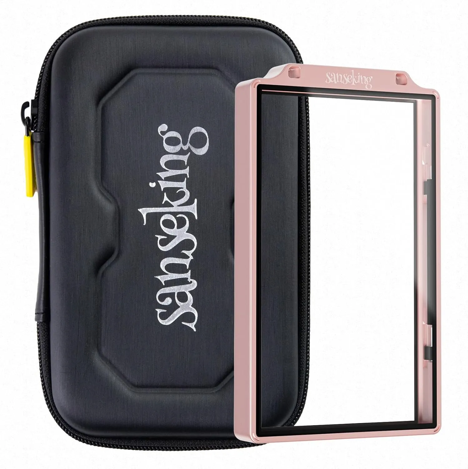Graded Card Guard Case for PSA Slab Case for Graded Cards Metal Magnetic UV Protection Stackable Graded Card Slab Guard Glass Display Bumper Fit CGC, CSG and AGS Slabs Mags(Pink,130PT)