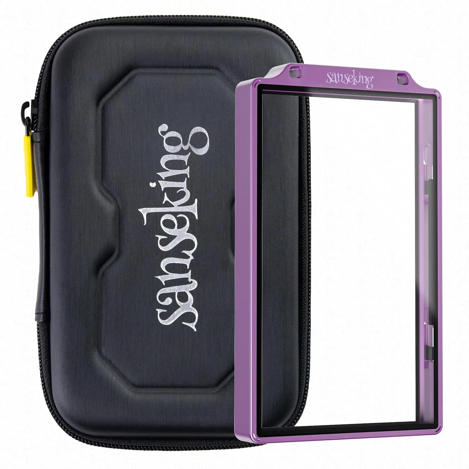 Graded Card Guard Case for PSA Slab Case for Graded Cards Metal Magnetic UV Protection Stackable Graded Card Slab Guard Glass Display Bumper Fit CGC, CSG and AGS Slabs Mags(Purple,130PT)