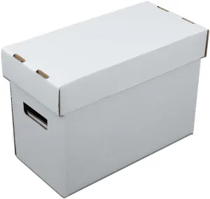 GRAND ORANGE 10PCS Comic Books Storage Boxes Short Holds 150-175 Stackable Cardboard Durable Archive