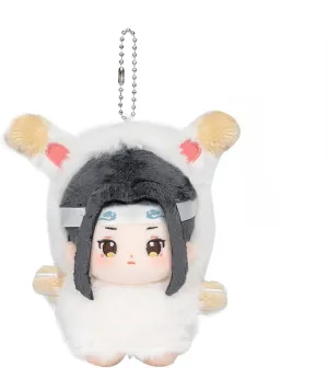 Grandmaster of Demonic Cultivation Wei wu Xian Plush Doll Mo Dao Zu Shi Yilin Laozu Figure Doll Dolls & Accessories (7.8 inches,LAN Wang ji 4 inches)