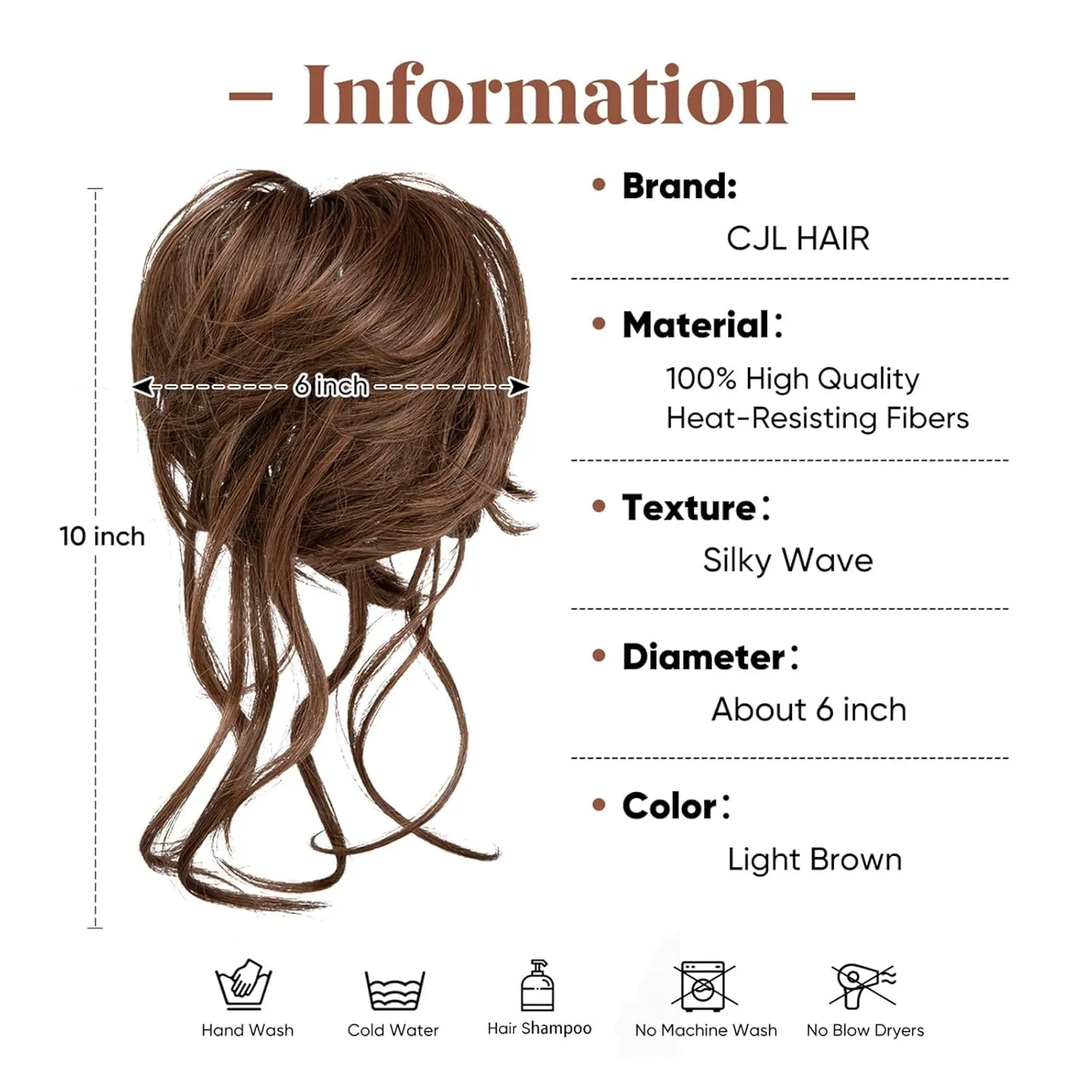 Hair Bun Synthetic Messy Bun Elastic Hairpieces Curly Scrunchie Black Blonde Brown Natural Hair Chignon Updo Donut Fake Hair For Women Chignon Hairpieces(Balck Brown)