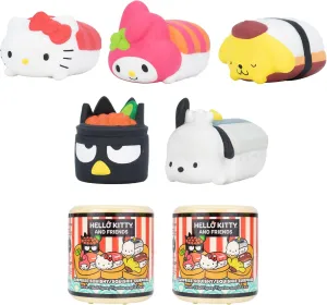 Hamee Sanrio Hello Kitty and Friends Cute Water Filled Surprise Capsule Squishy Toy [Sushi] [Birthday Gift Bag, Party Favor, Gift Basket Filler, Stress Relief Toy] – 2 Pc. (Mystery – Blind Capsule)
