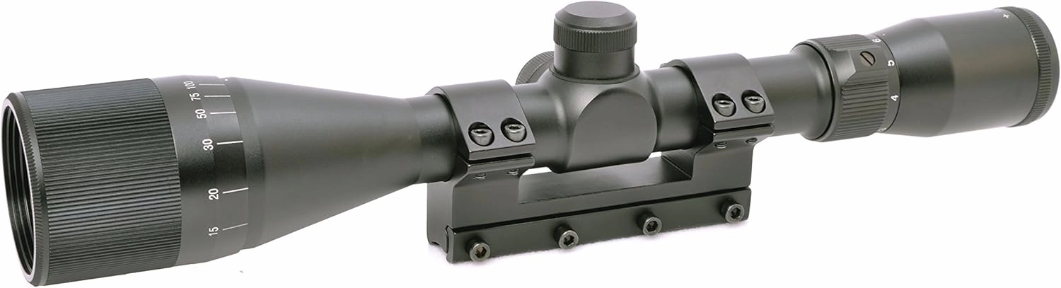 Hammers 4-12X40AO Air Gun Rifle Scope for High Power Magnum Spring .177 .22 Air Gun Rifle with 40mm Parallax Adjustable Objective Solid One Piece Mount Built-in Stop Pin