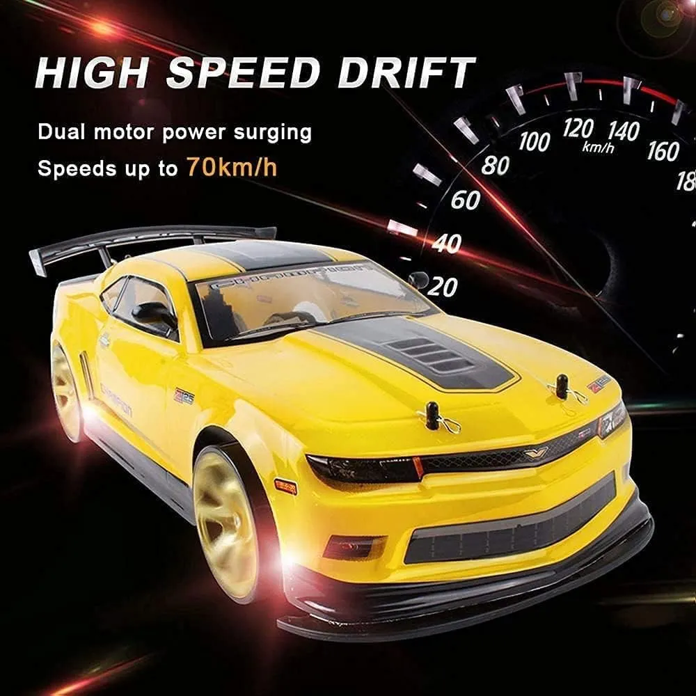 Hobby Grade 1:10 Scale Remote Control Trucks, 4x4 Offroad High Speed 70 Kmh All Terrains Super Fast RC Cars with 2 Rechargeable Batteries for Boys Kids and Adults