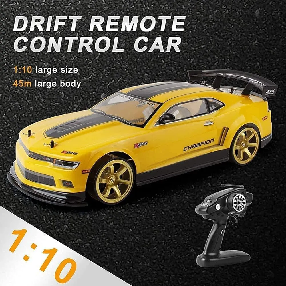 Hobby Grade 1:10 Scale Remote Control Trucks, 4x4 Offroad High Speed 70 Kmh All Terrains Super Fast RC Cars with 2 Rechargeable Batteries for Boys Kids and Adults