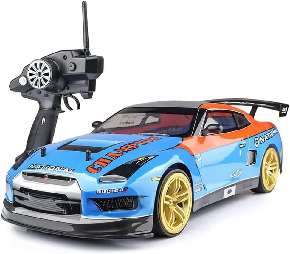 Hobby Grade 1:10 Scale Remote Control Trucks, 4x4 Offroad High Speed 70 Kmh All Terrains Super Fast RC Cars with 2 Rechargeable Batteries for Boys Kids and Adults