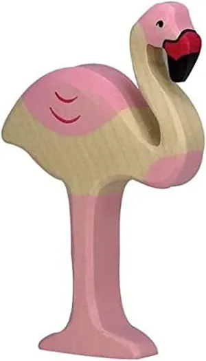 Holztiger Flamingo Toy Figure