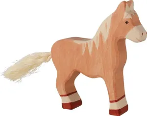 Horse Standing Toy Figure, Light Brown