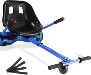 Hoverboard Seat Attachment 265lbs Capacity, 26"-34.5" Adjustable Length Hover Board Go Kart Accessory w/Comfortable&Sturdy Seat,Go Cart Compatible with 6.5” 8” 10” Hoverboard,Kids Adults