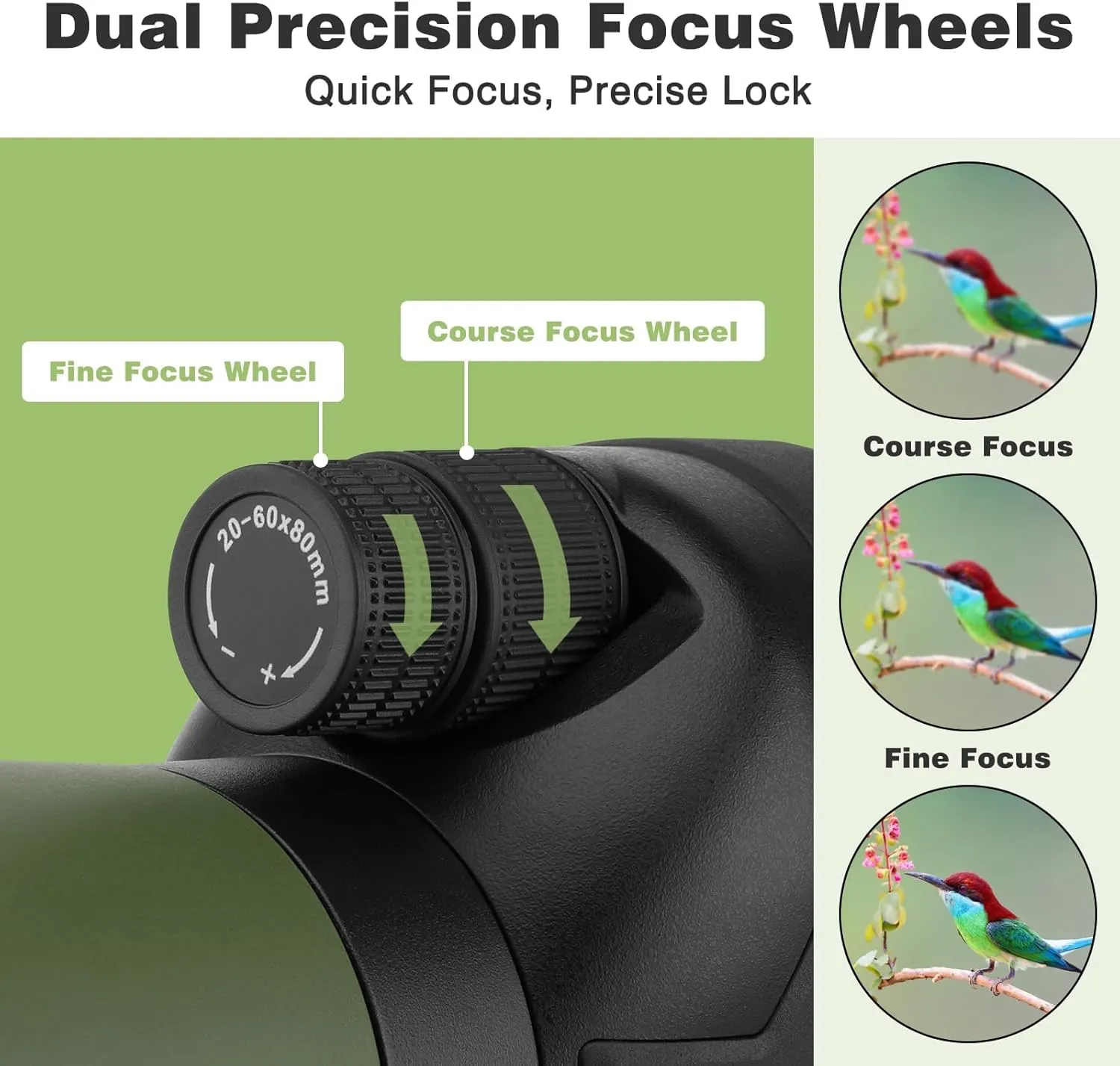 HUICOCY Spotting Scopes, 39-19m/1000m Spotting Scopes with Tripod, FMC Lens, BAK4 45 Degree Angled Eyepiece, Fogproof Scope with Phone Adapter, Carry Bag, Bird Watching Wildlife Scenery