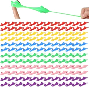 Hungdao 240 Pcs Flying Chicken Slingshot Rubber Chicken Slingshot Fingers Toys for Kids Stretch and Relax Game Birthday Carnival Party Favors Supply
