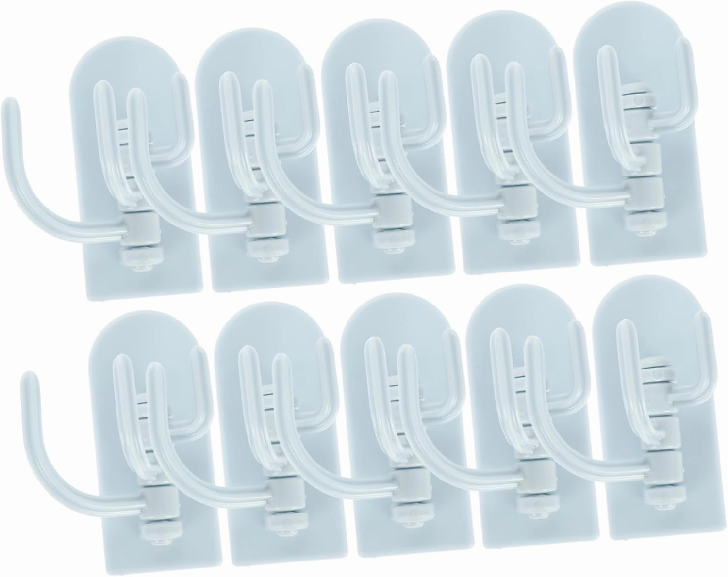 IMIKEYA 10pcs Bathroom Hooks Adhesive Shower Wall Hooks Over The Door Hangers Stainless Steel Chrome Multi-use Towel and Coat Hanger