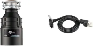 InSinkErator Badger 5XP Garbage Disposal & Garbage Disposal EZ Connect 3-Foot Power Cord for Advanced Series Continuous Feed Food Waste Disposer Models, CRD-EZ