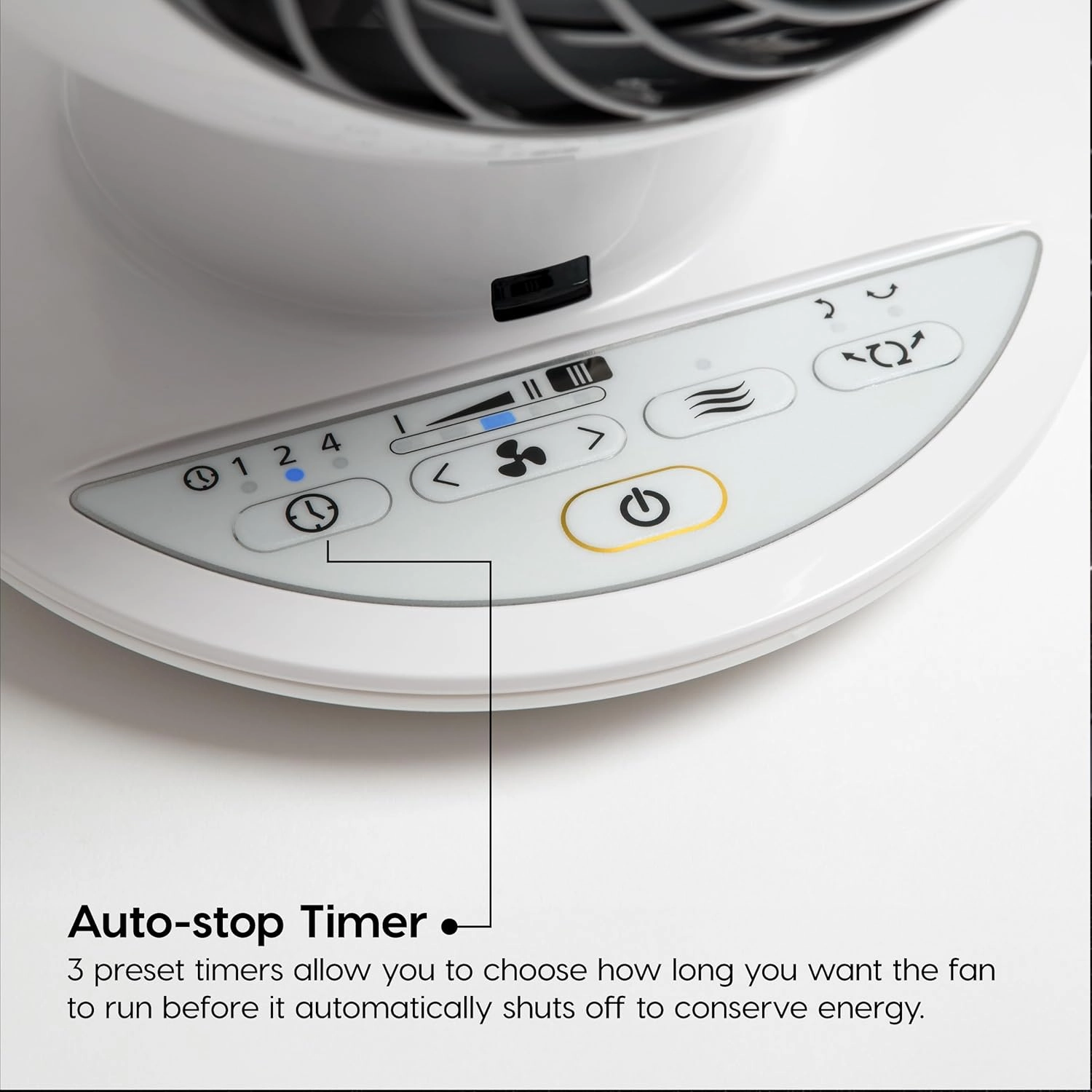 IRIS USA WOOZOO Desk Fan with Remote, Oscillating Table Air Circulator, 5 Speeds, 82ft Max Air Distance, 90° Adjustable Tilt, 30db Low Noise Motor, Small Fan for Bedroom, Office, Dorm, White