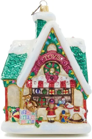 Jay Strongwater Christmas Toy Shop Ornament - SDH20074-250