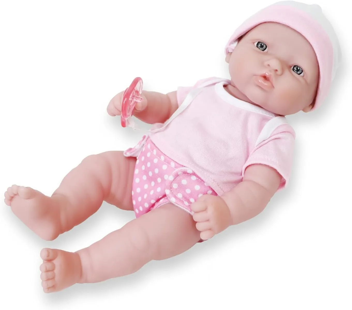 JC Toys - La Newborn Nursery | 25 Pieces Layette Deluxe Gift Set | 12" Life-Like Posable Vinyl Baby Doll w/ Accessories | Pink | Ages 2  (18348)