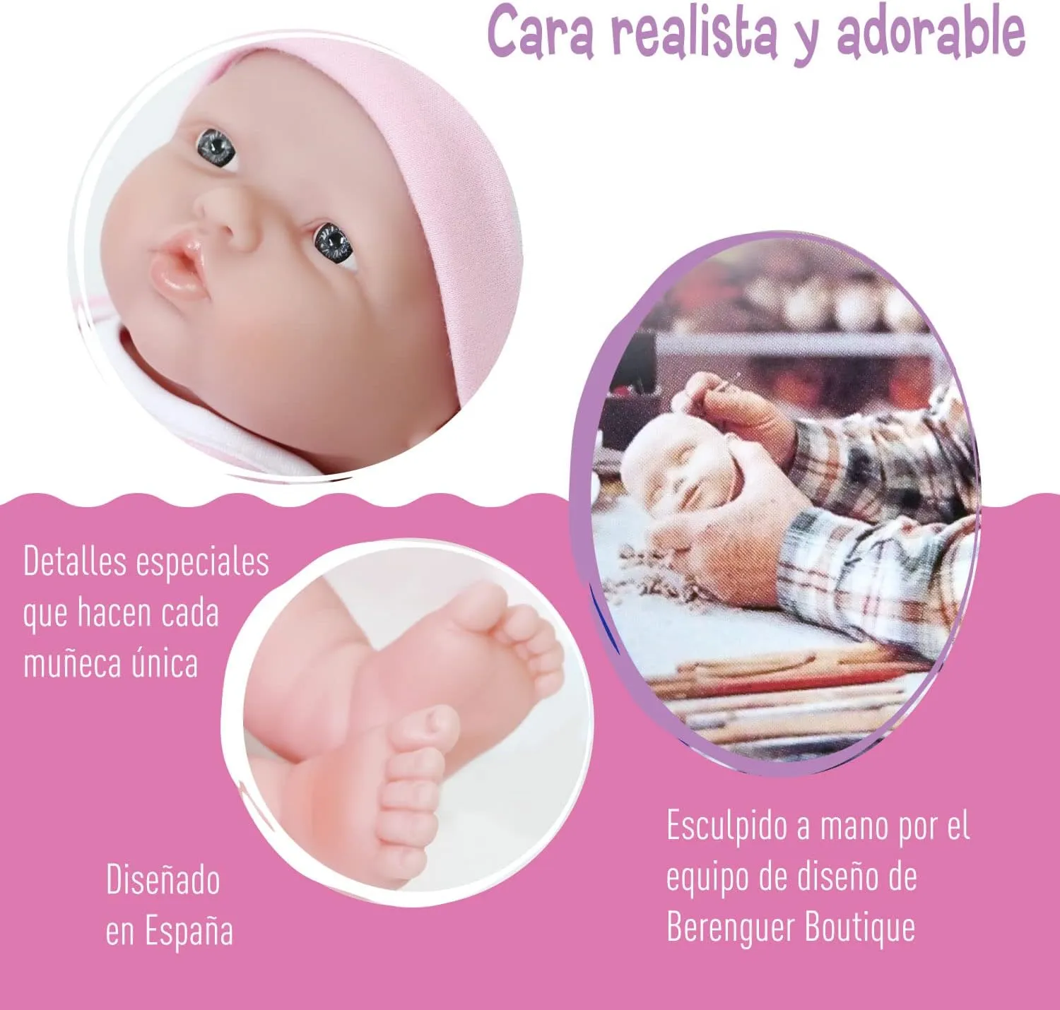 JC Toys - La Newborn Nursery | 25 Pieces Layette Deluxe Gift Set | 12" Life-Like Posable Vinyl Baby Doll w/ Accessories | Pink | Ages 2  (18348)