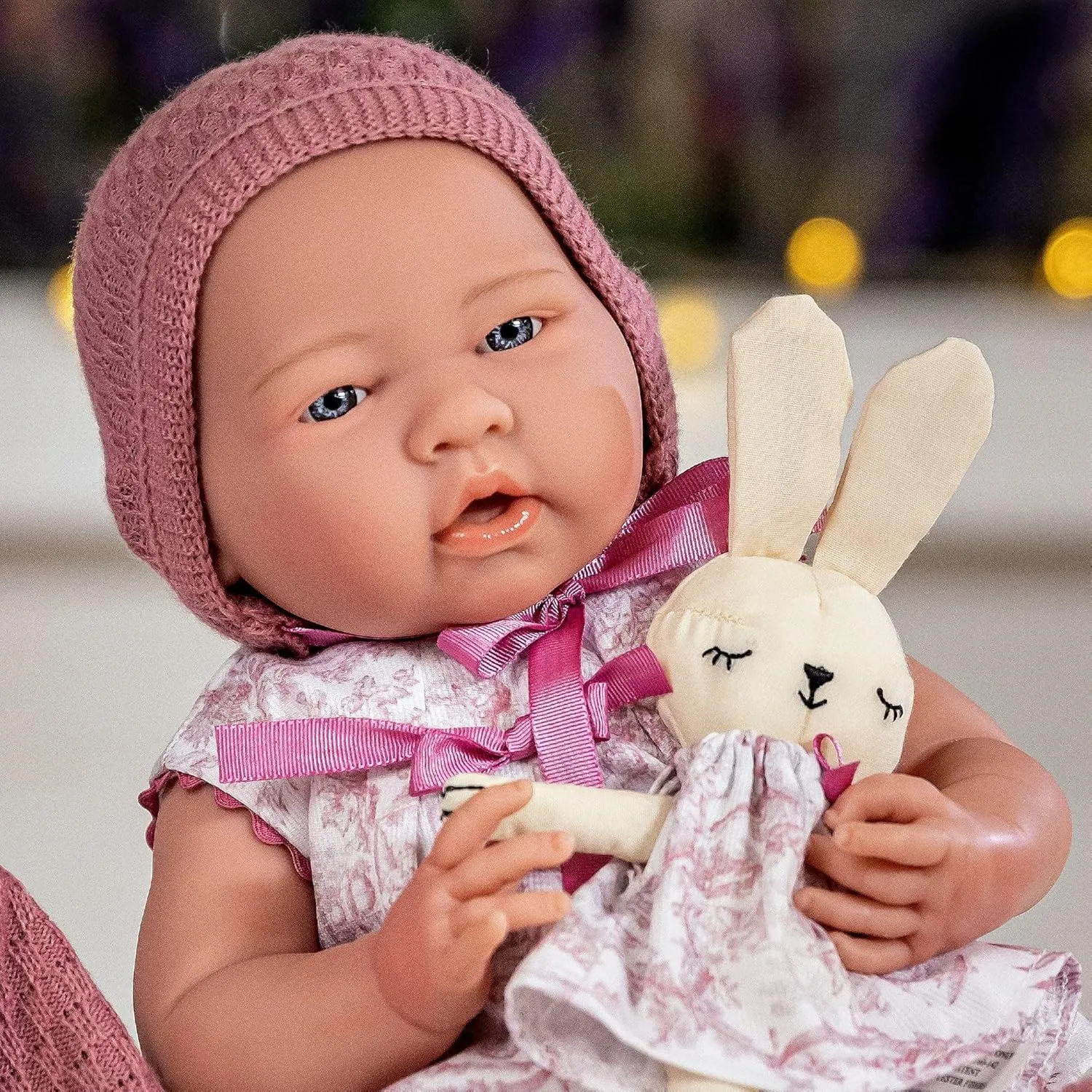 JC Toys La Newborn Royal Collection | Anatomically Correct Real Girl Baby Doll | 15" All-Vinyl Baby Doll | Designed by Berenguer Made in Spain | Ages 2  | Pink Gift Set