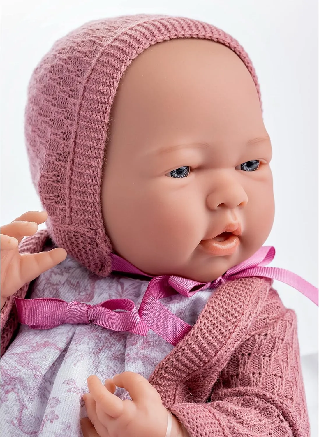 JC Toys La Newborn Royal Collection | Anatomically Correct Real Girl Baby Doll | 15" All-Vinyl Baby Doll | Designed by Berenguer Made in Spain | Ages 2  | Pink Gift Set