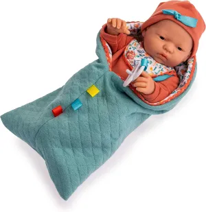 JC Toys - Nature Collection | Original Mini Newborn | Anatomically Correct Real Girl Baby Doll Gift Set | 9.5" All-Vinyl | Designed by Berenguer | Ages 2 