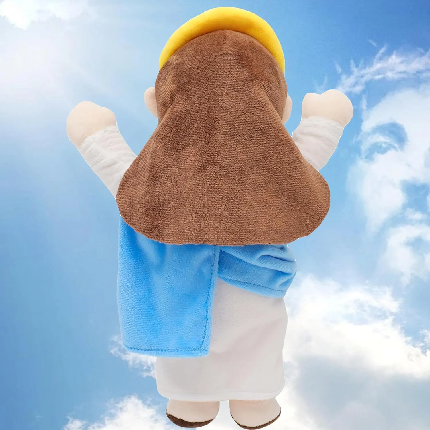 Jesus Plushie - Jesus Stuffed Doll, Christian Religious Party Favors & Gifts for Kids, Blue