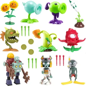 JHESAO 10PCS PVZ Toys Set Action Figures PVC Toy New, Zombies Plant Toy Great Gifts for Kids and Fans, Birthday and Party New